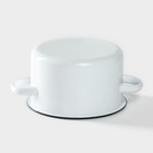 Кастрюля эмалированная, 1.5 л, d=15 см, цилиндрическая, цвет МИКС - Фото 3