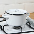 Кастрюля эмалированная, 1.5 л, d=15 см, цилиндрическая, цвет МИКС - Фото 4