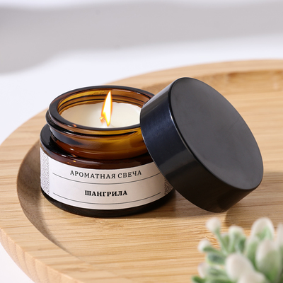 Ароматическая свеча в банке «Шангрила», соевый воск, 12 г