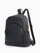 Рюкзак-мини женский, с 2 отделами и карманами, размер 27×13×32 см, чёрный - Фото 4