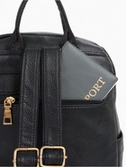 Рюкзак-мини женский, с 2 отделами и карманами, размер 27×13×32 см, чёрный - Фото 8