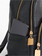 Рюкзак-мини женский, с 2 отделами и карманами, размер 27×13×32 см, чёрный - Фото 9