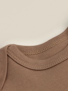 Боди детское 2 шт SL HOME рост 74-80 см, цв. бежевый/кофейный - фото 809606613