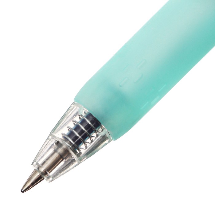 Ручка гелевая автоматическая 0,5мм синяя, Аниме МИКС (штрихкод на штуке)