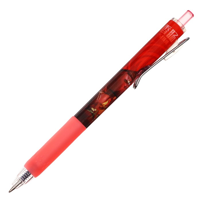 Ручка гелевая автоматическая 0,5мм синяя, Аниме МИКС (штрихкод на штуке)