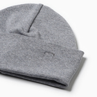 Шапка для мальчика, цвет серый, размер 50-54 - фото 23686472