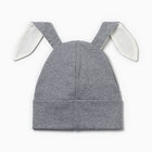 Шапка детская "Banny", цвет серый, размер 46-50 - фото 807108209