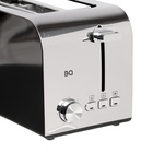 Тостер BQ T2000, 850 Вт, 7 режимов прожарки, 2 тоста, разморозка, чёрно-серебристый - фото 9044691