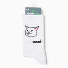 Носки мужские "Кот mood", цвет белый, р-р 41-45 - Фото 3