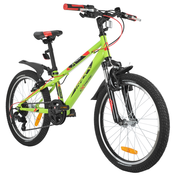 Велосипед 20" Novatrack EXTREME, цвет зелёный