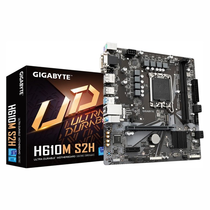 Материнская плата Gigabyte H610M S2H Soc-1700 Intel H610 2xDDR5 mATX AC`97 8ch(7.1) GbLAN+V   103396 - фото 51597701