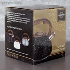 УЦЕНКА Чайник со свистком из нержавеющей стали Magistro Stone, 2,7 л, ручка soft-touch, индукция, цвет серый - Фото 6