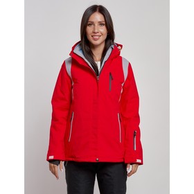 Куртка горнолыжная женская, размер 48, цвет красный