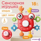 Развивающая, сенсорная игрушка «Крабик», цвет МИКС, Крошка Я - фото 12101832