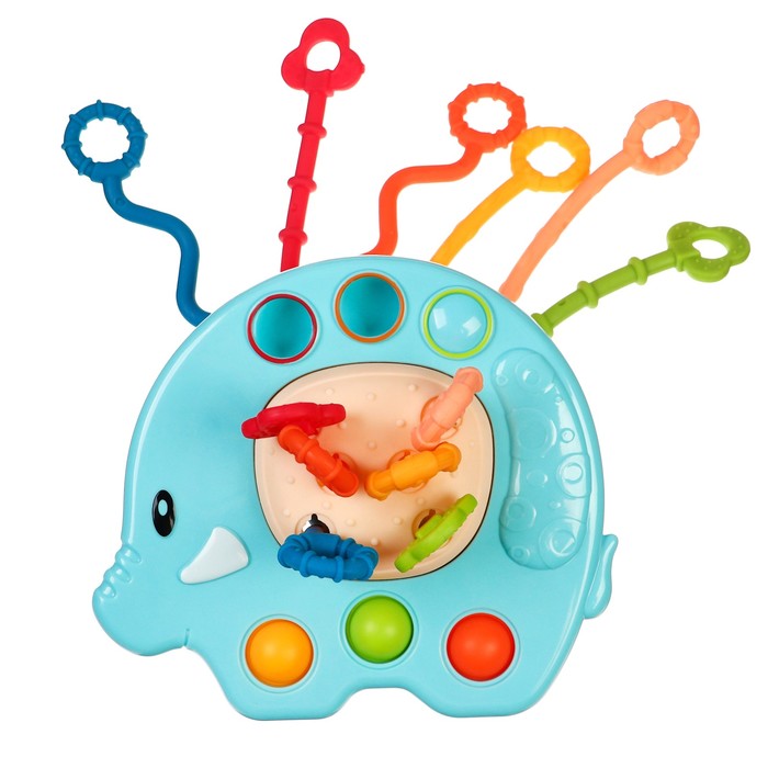 Сенсорная игрушка-тянучка для малышей «Слоник», грызунок, Монтессори