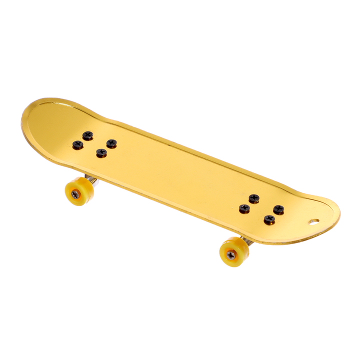 Фингерборд металлический «Золотой трюк», 2 комплекта колёс, ключ, цвет МИКС - фото 1887453679