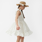 Платье для девочки MINAKU, цвет белый, рост 128 см - Фото 4