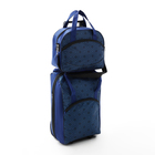 Чемодан на молнии, дорожная сумка, набор 2 в 1, цвет синий - фото 11996642