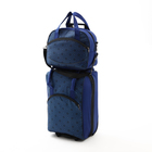 Чемодан на молнии, дорожная сумка, набор 2 в 1, цвет синий - Фото 2