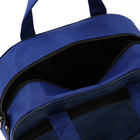Чемодан на молнии, дорожная сумка, набор 2 в 1, цвет синий - Фото 12