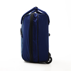 Чемодан на молнии, дорожная сумка, набор 2 в 1, цвет синий - Фото 6