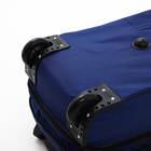 Чемодан на молнии, дорожная сумка, набор 2 в 1, цвет синий - Фото 8