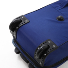 Чемодан на молнии, дорожная сумка, набор 2 в 1, цвет синий - Фото 8