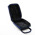 Чемодан на молнии, дорожная сумка, набор 2 в 1, цвет синий - фото 23712965