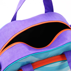 Чемодан на молнии, дорожная сумка, набор 2 в 1, цвет фиолетовый - Фото 12