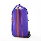 Чемодан на молнии, дорожная сумка, набор 2 в 1, цвет фиолетовый - Фото 6