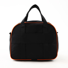 Чемодан на молнии, дорожная сумка, набор 2 в 1, цвет чёрный/оранжевый - Фото 11