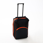 Чемодан на молнии, дорожная сумка, набор 2 в 1, цвет чёрный/оранжевый - Фото 3