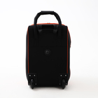 Чемодан на молнии, дорожная сумка, набор 2 в 1, цвет чёрный/оранжевый - Фото 5