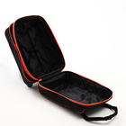 Чемодан на молнии, дорожная сумка, набор 2 в 1, цвет чёрный/оранжевый - Фото 9