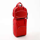 Чемодан на молнии, дорожная сумка, набор 2 в 1, цвет красный - фото 11996702