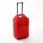 Чемодан на молнии, дорожная сумка, набор 2 в 1, цвет красный - Фото 3