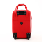 Чемодан на молнии, дорожная сумка, набор 2 в 1, цвет красный - Фото 5