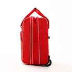 Чемодан на молнии, дорожная сумка, набор 2 в 1, цвет красный - Фото 7
