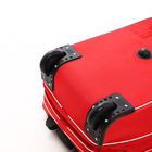 Чемодан на молнии, дорожная сумка, набор 2 в 1, цвет красный - Фото 8