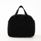 Чемодан на молнии, дорожная сумка, набор 2 в 1, цвет чёрный/красный - фото 23713023