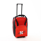 Чемодан на молнии, дорожная сумка, набор 2 в 1, цвет чёрный/красный - Фото 3