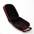 Чемодан на молнии, дорожная сумка, набор 2 в 1, цвет чёрный/красный - Фото 9