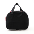 Чемодан на молнии, дорожная сумка, набор 2 в 1, цвет чёрный/красный - Фото 11