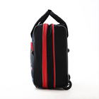 Чемодан на молнии, дорожная сумка, набор 2 в 1, цвет чёрный/красный - Фото 6