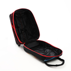Чемодан на молнии, дорожная сумка, набор 2 в 1, цвет чёрный/красный - Фото 9