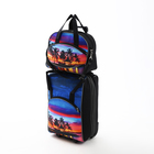 Чемодан на молнии, дорожная сумка, набор 2 в 1, цвет чёрный/разноцветный - Фото 2