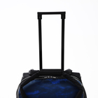 Чемодан на молнии, дорожная сумка, набор 2 в 1, цвет чёрный/разноцветный - Фото 4