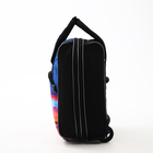 Чемодан на молнии, дорожная сумка, набор 2 в 1, цвет чёрный/разноцветный - Фото 5