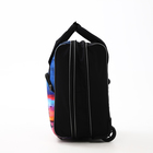 Чемодан на молнии, дорожная сумка, набор 2 в 1, цвет чёрный/разноцветный - Фото 6