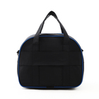 Чемодан на молнии, дорожная сумка, набор 2 в 1, цвет чёрный/голубой - Фото 11